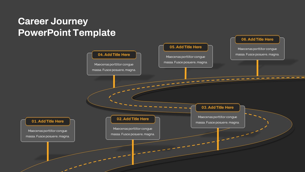 Career Journey PPT Template Free