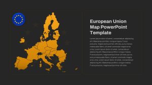 European Union EU Map PowerPoint Template