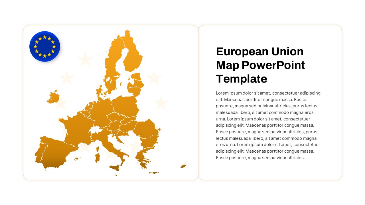 European Union EU Map PowerPoint Template featured image