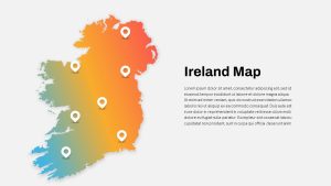 Free Ireland Map PowerPoint Template