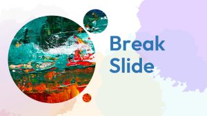 Water color PowerPoint Theme Break Slide