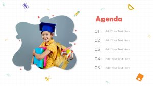 Education PowerPoint Theme agenda