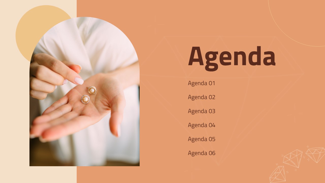 Jewellery PowerPoint Theme agenda