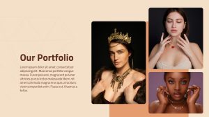 Jewellery PowerPoint Theme portfollio