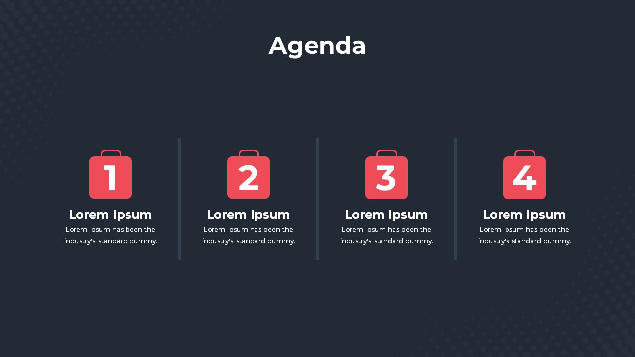 Portfolio PowerPoint Theme agenda