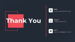 Portfolio PowerPoint Theme thank you