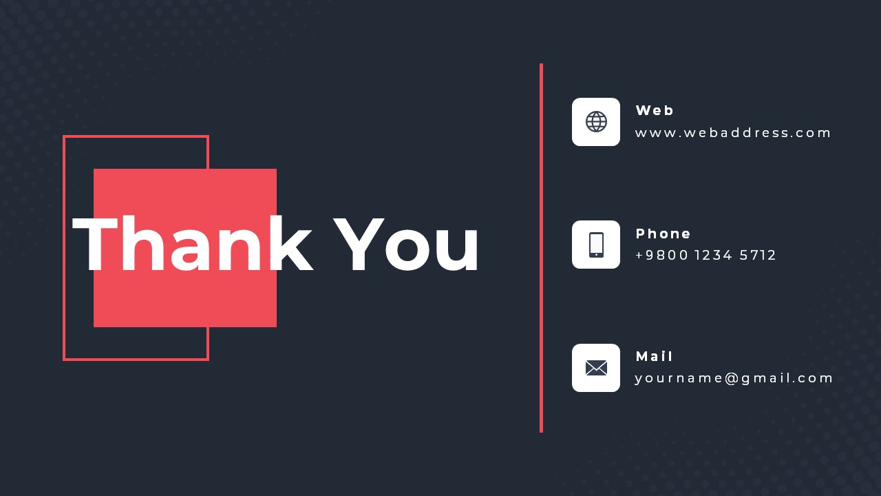 Portfolio PowerPoint Theme thank you