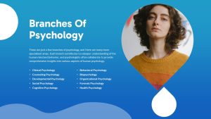 Psychology PowerPoint Template Free branches