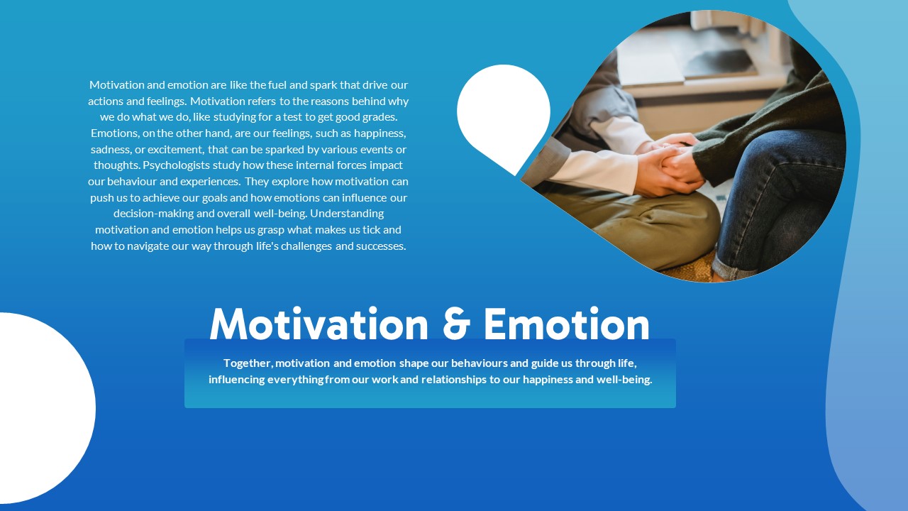 Psychology PowerPoint Template Free motivation