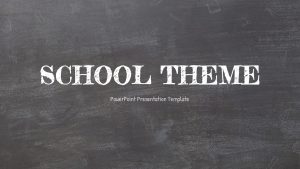 School PowerPoint Theme