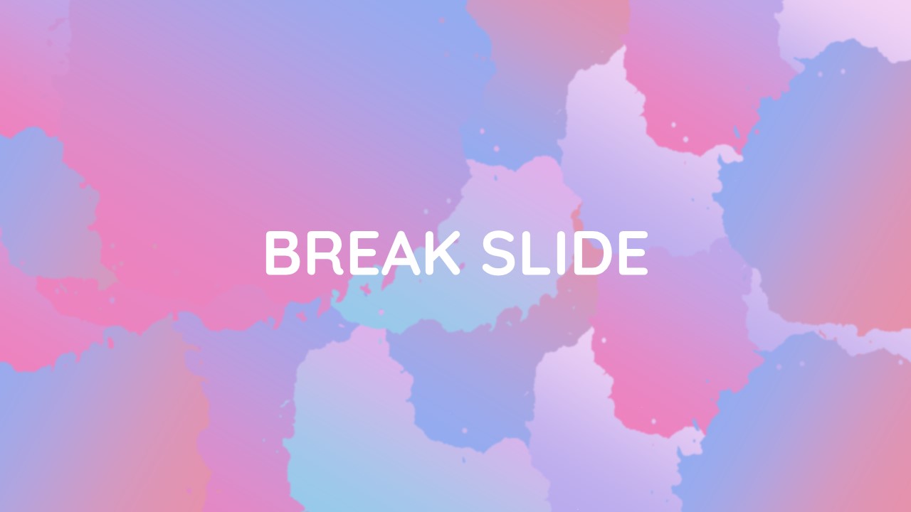 Watercolor PowerPoint Theme Break Slide