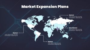 AI Tech Agency PowerPoint Template expansion plans slide