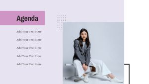 Apparel Fashion PowerPoint Theme agenda