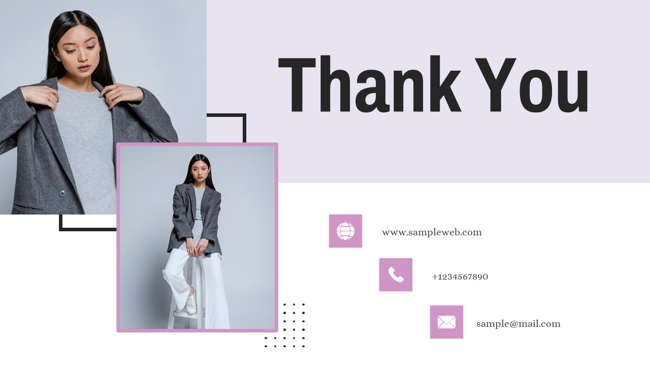 Apparel Fashion PowerPoint Theme thank you