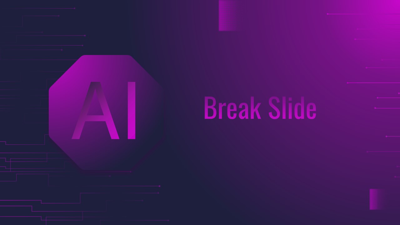 Artificial Intelligence PowerPoint Presentation Theme break slide