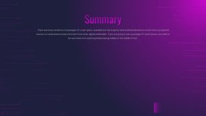 Artificial Intelligence PowerPoint Presentation Theme summary slide