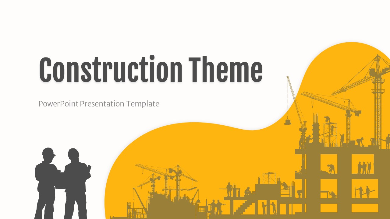 Construction Presentation Theme For PowerPoint