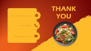 Food Theme PowerPoint Presentation thank you slide