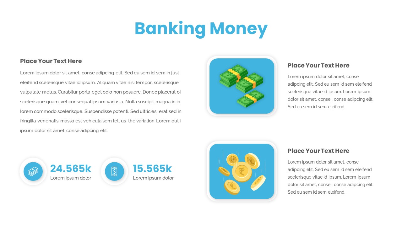 Free Banking PowerPoint Template money