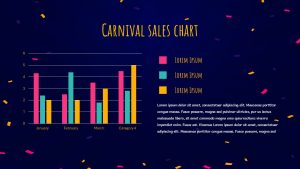 Free PowerPoint And Google Slides Carnival Templates Sales Chart Slide