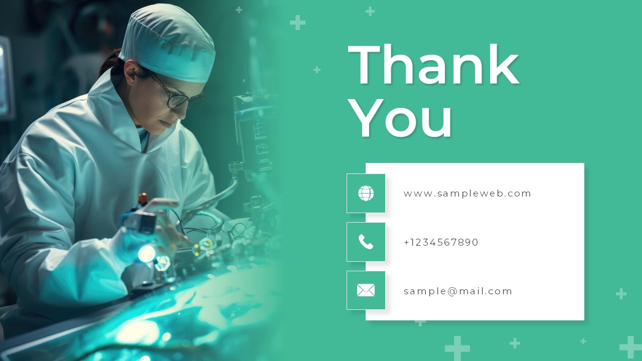 Medical PowerPoint Theme thank you slide