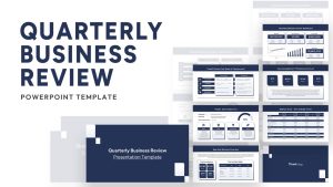 Quarterly Business Review PowerPoint Template Cover Image