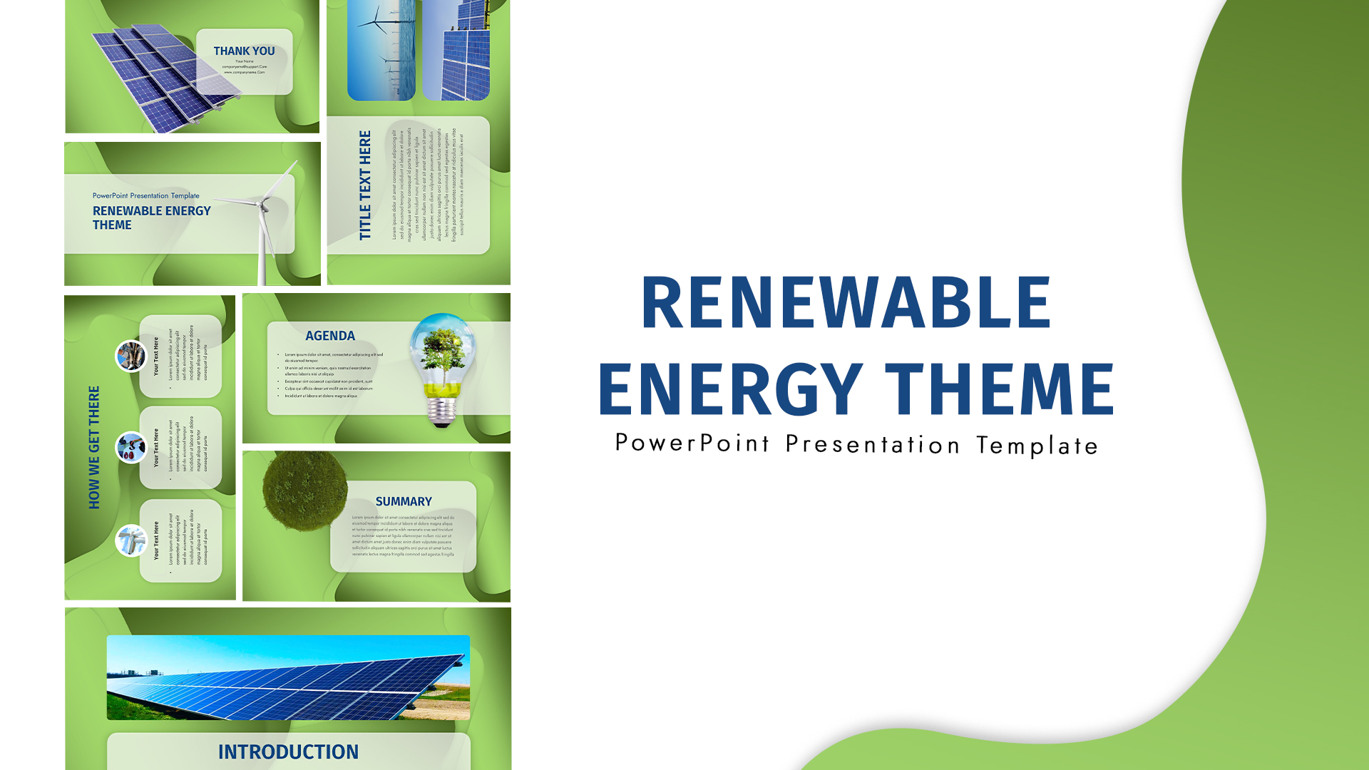 Renewable Energy Theme For PowerPoint Cover Image