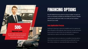 Car Dealership PowerPoint Presentation Template financing slide