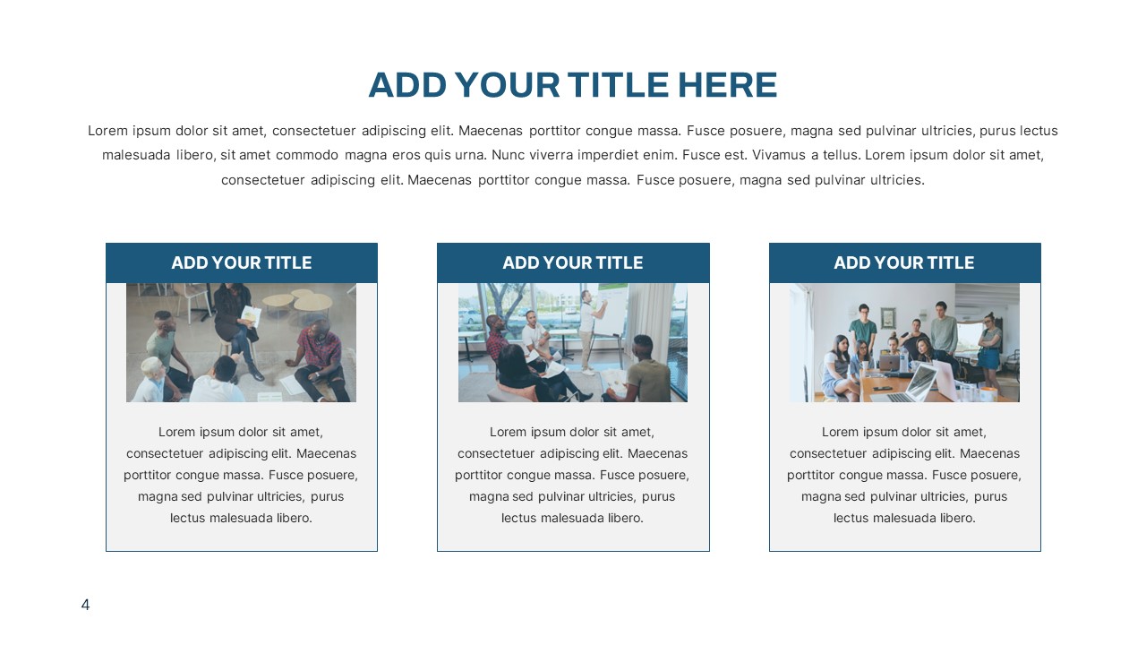 Clean Corporate Deck PowerPoint Template titles sldie