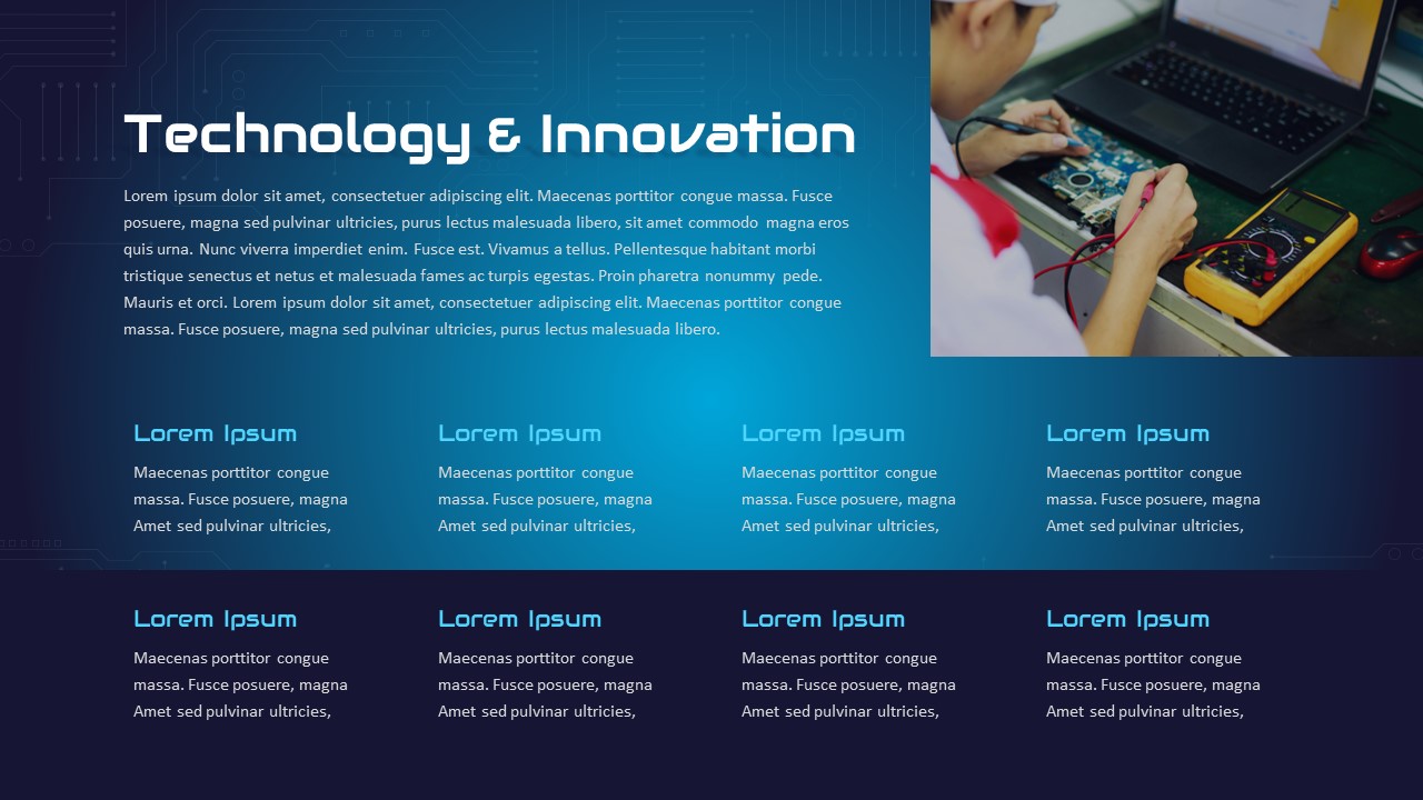 Free Electronics PowerPoint Template technology