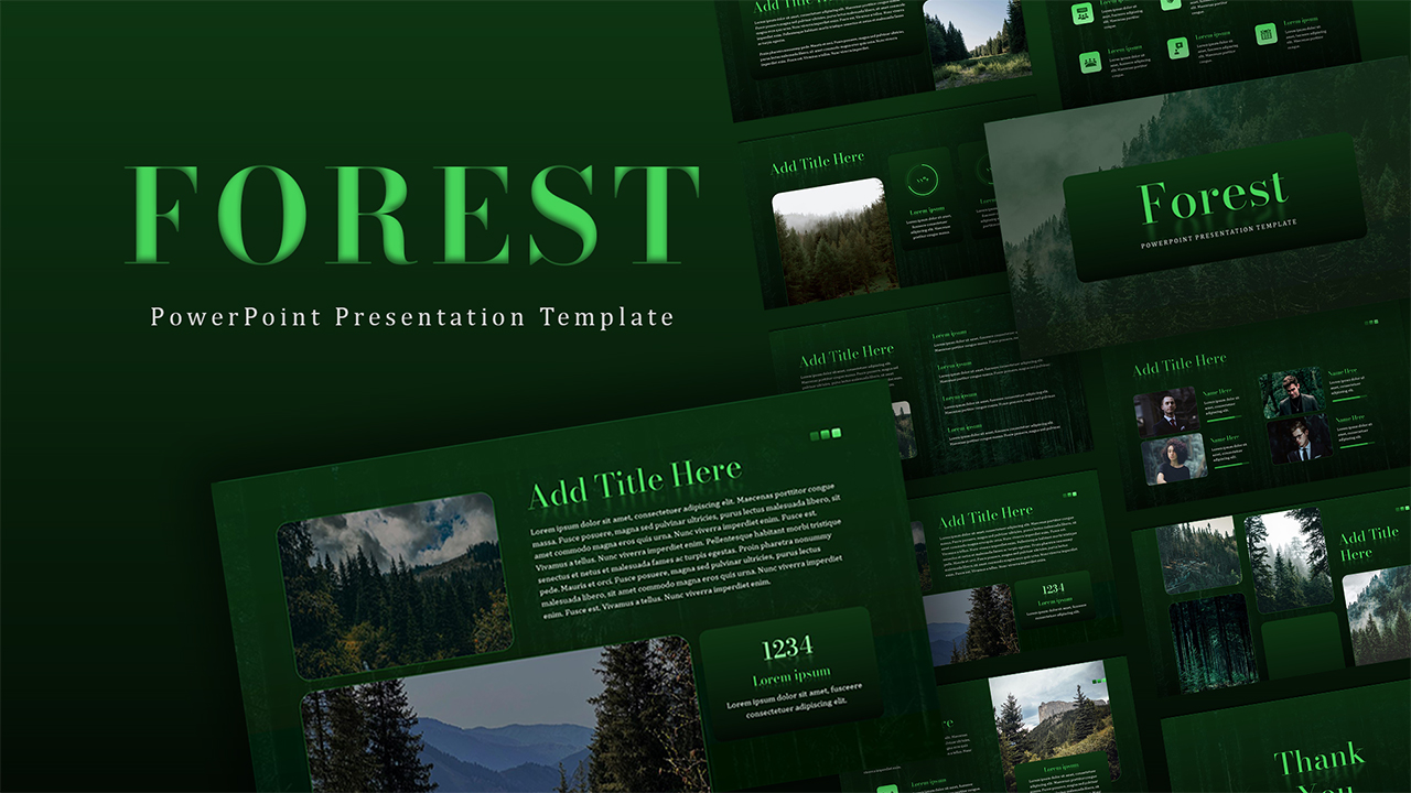 Free Forest PowerPoint Template Featured Image