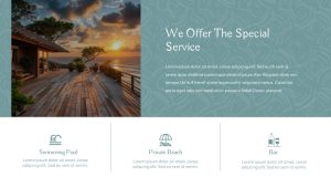 Free Hotel PowerPoint Template service slides