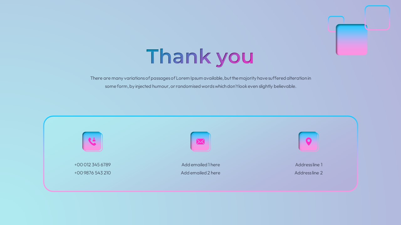 Project Proposal PowerPoint Theme thank you