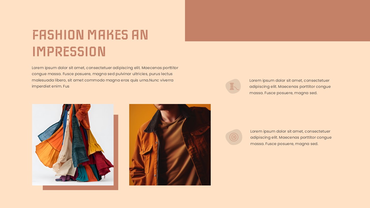 Clothing Line PowerPoint Slide for Garment Business