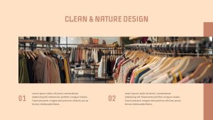 Clothing Line PowerPoint Template Design Slide