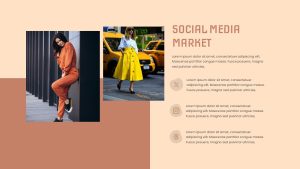 Clothing Line PowerPoint Template Social Media Market Slide