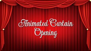 Animated Curtain Opening PowerPoint Template