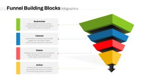 Building Blocks PowerPoint Template Funnel Slide