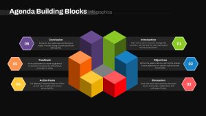 Building Blocks Presentation Template Agenda Slide