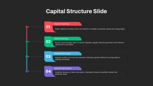 Capital Structure PowerPoint Slide Black