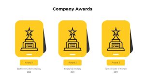 Construction Company Profile PowerPoint Template company awards