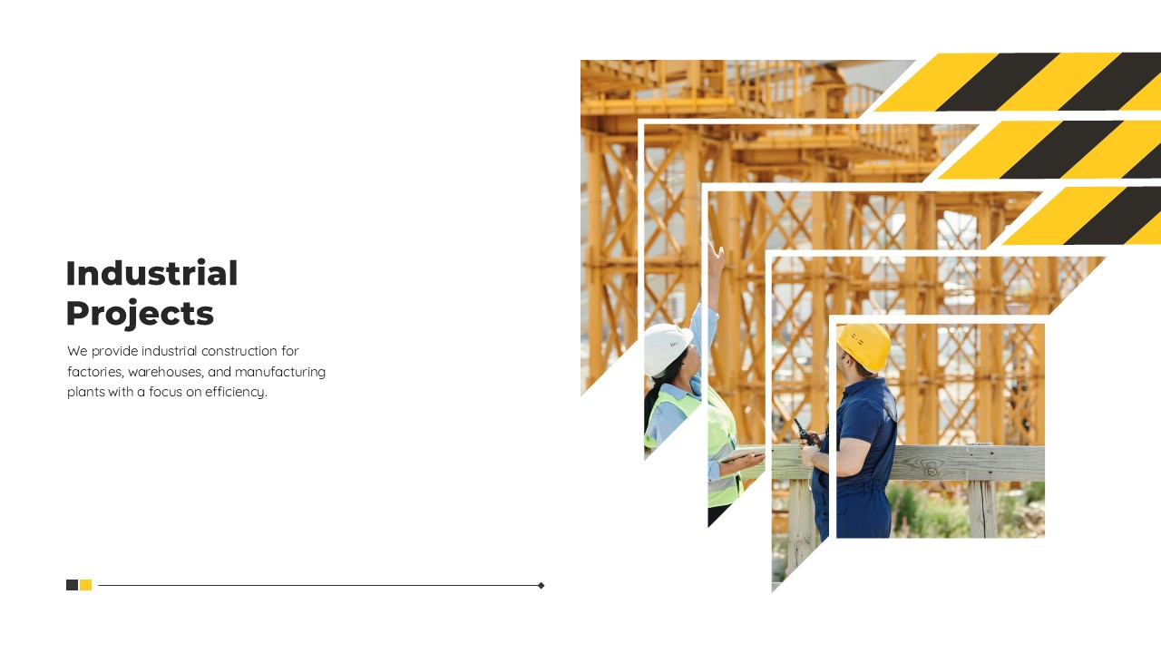 Construction Company Profile PowerPoint Template industrial