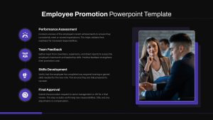 Employee Promotion Presentation Slide Black