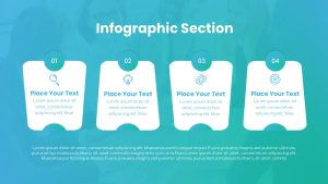 PowerPoint Deck with Image Background infographic slide