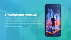 PowerPoint Deck with Image Background mockup slide