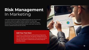 Risk Management Consulting PowerPoint Template Risk Management In Marketing Slide