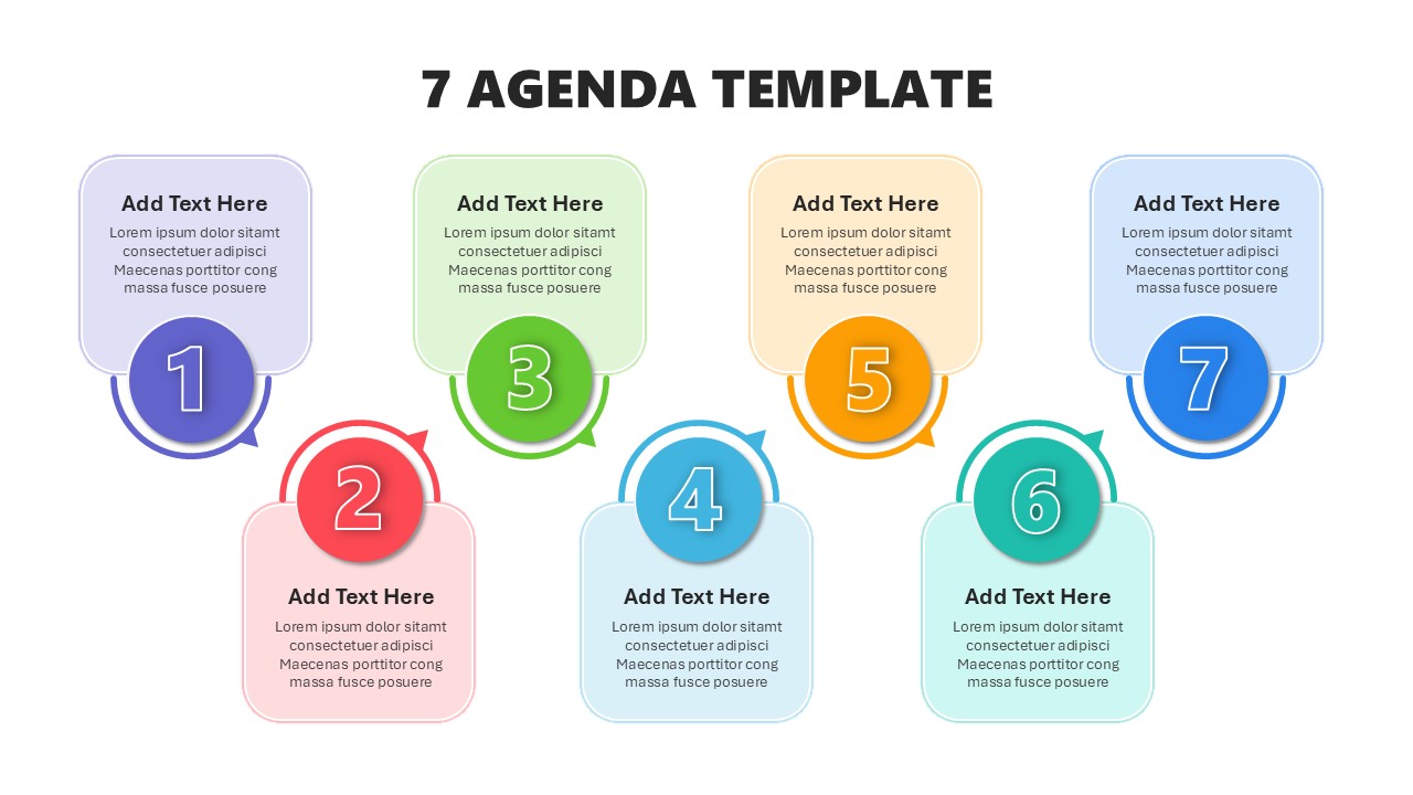 7 Agenda PowerPoint Template