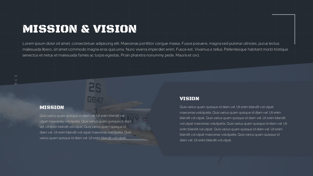 Air Force PowerPoint Presentation Template mission