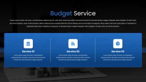 Budget Presentation Template budget service slide