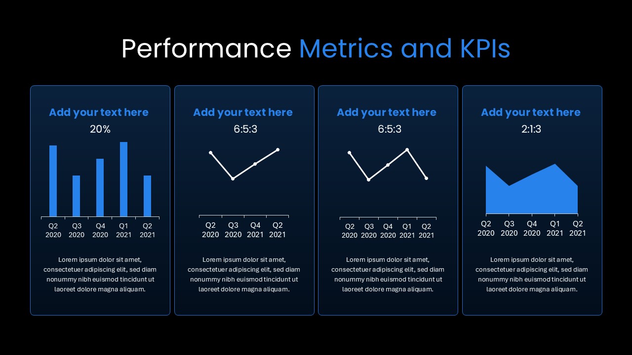 Budget Presentation Template metrics slide